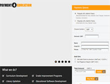 Tablet Screenshot of payment4education.com